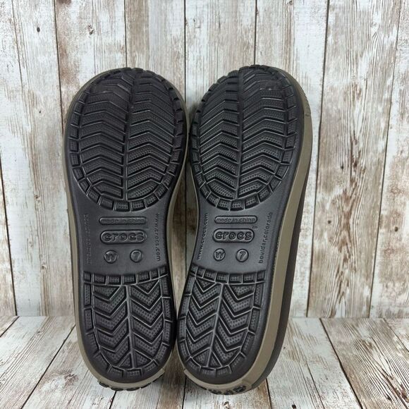 Crocs slip Ons Olivia 2 brown tan Womens 7 - Picture 6 of 7